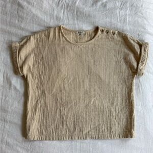 Madewell Quilted Short Sleeve Top